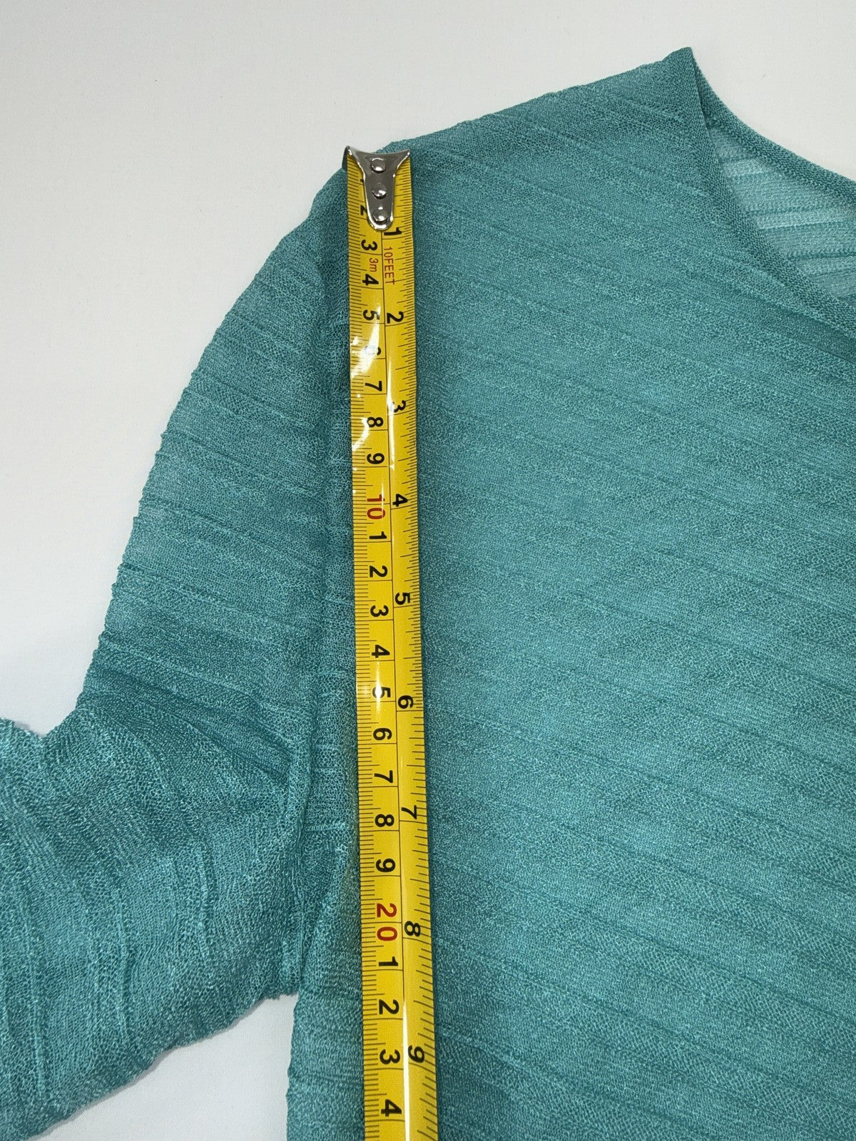 Giorgio Armani Women’s Teal Textured Bodysuit EU 42