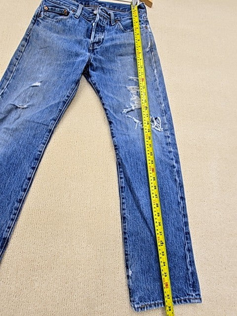 Levi's Unisex 501 Blue Jeans W29 L30 Vintage USA Made