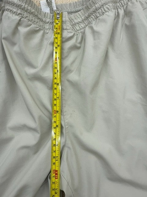 Adidas Men's Grey Track Pants L Open Hem 3-Stripes