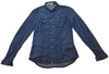 Burberry Brit Blue Denim Button Front Shirt | Size: XS