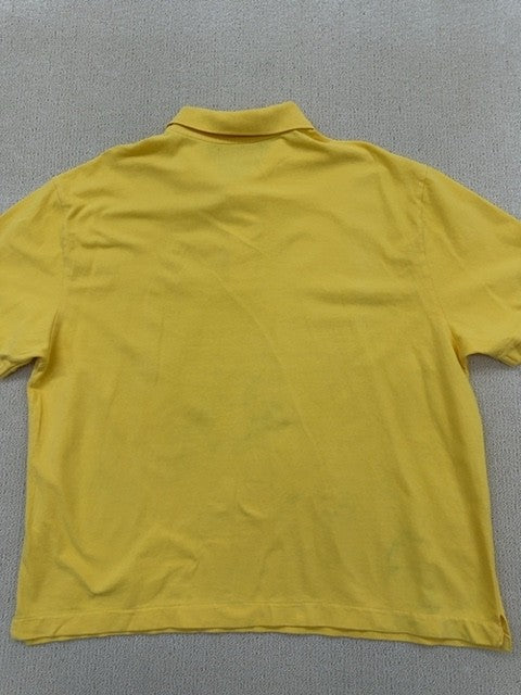 Kappa Men's Yellow Polo Shirt XXL Short Sleeve Cotton Casual
