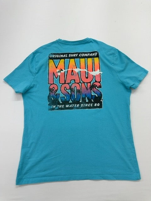 Maui and Sons Men Blue T-Shirt size XL product image 2