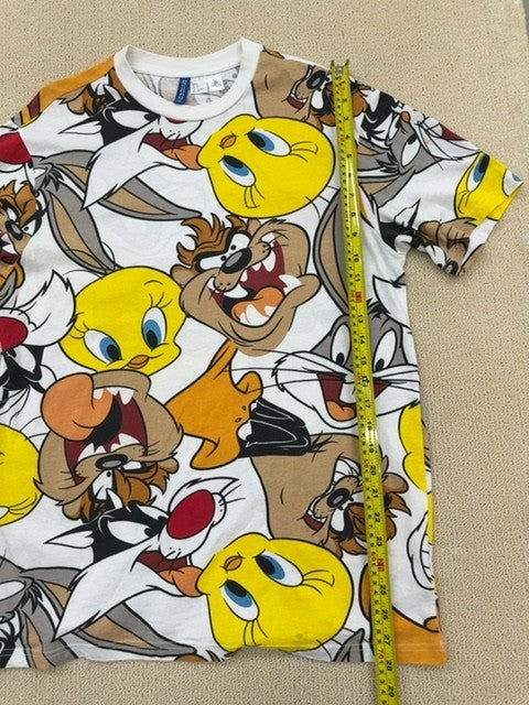 H&M Kids White Looney Tunes Bugs Bunny T-Shirt Size S Cotton