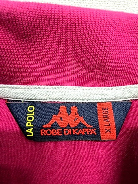 Robe di Kappa Men's Magenta Polo XL Short Sleeve White Piping