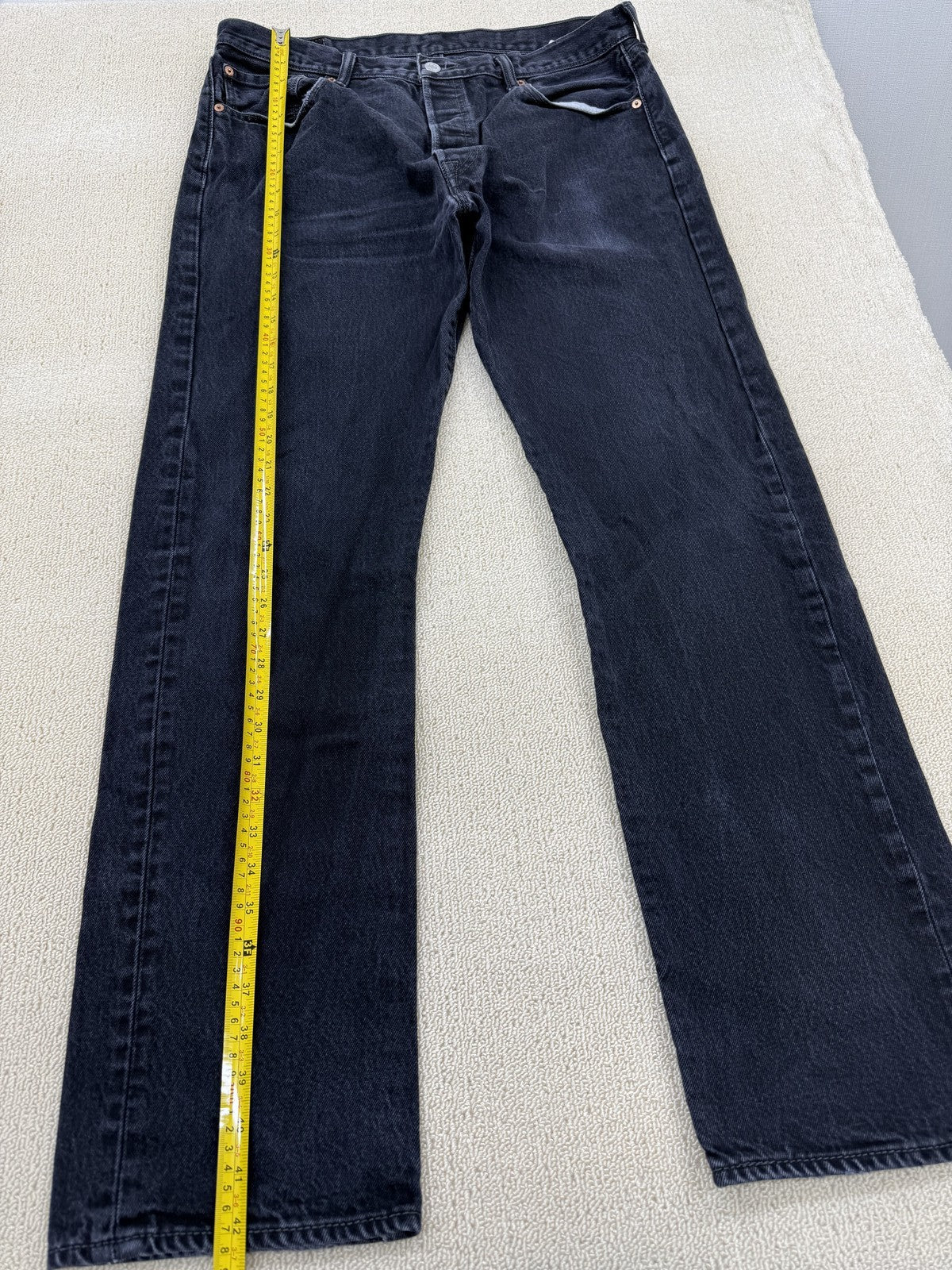 Levi's Men's Black 501 Straight Leg Jeans