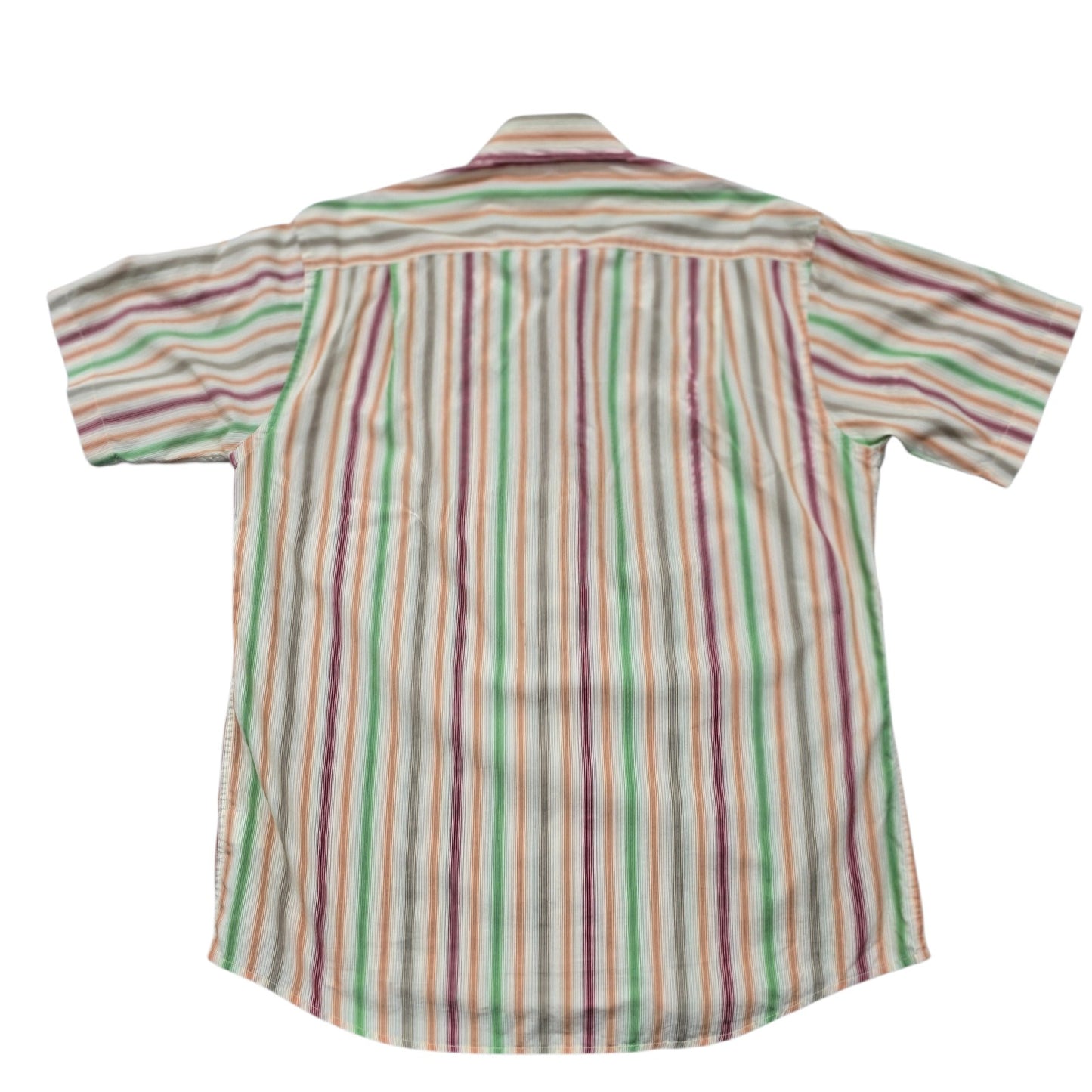 Angelo Litrico Multi-Color Striped Short Sleeve Shirt 41/42