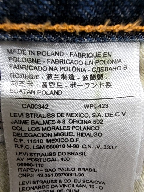 Levi's Men's 501 Straight Medium Blue Jeans 36x30