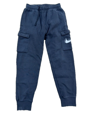 Nike Men's Navy Cargo Sweatpants Fleece Regular S