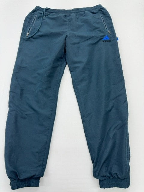 Adidas Unisex Kids Teal Jogger Pants Size 18.11 In Relaxed Elastic Waist
