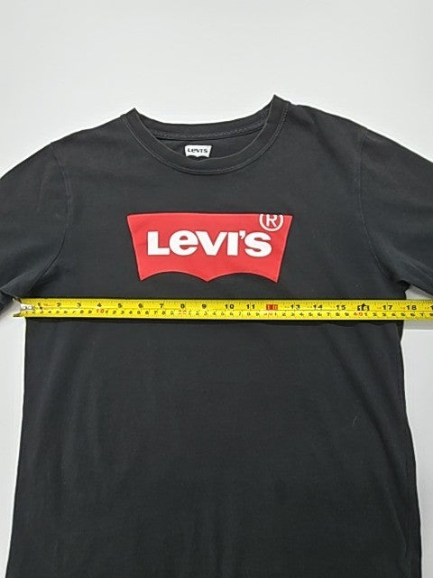 Levi's Boys Black Logo T-Shirt Size 16A Regular Fit - 100% Cotton