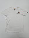 Ellesse Men's White T-Shirt – Size S, Logo, Crew Neck