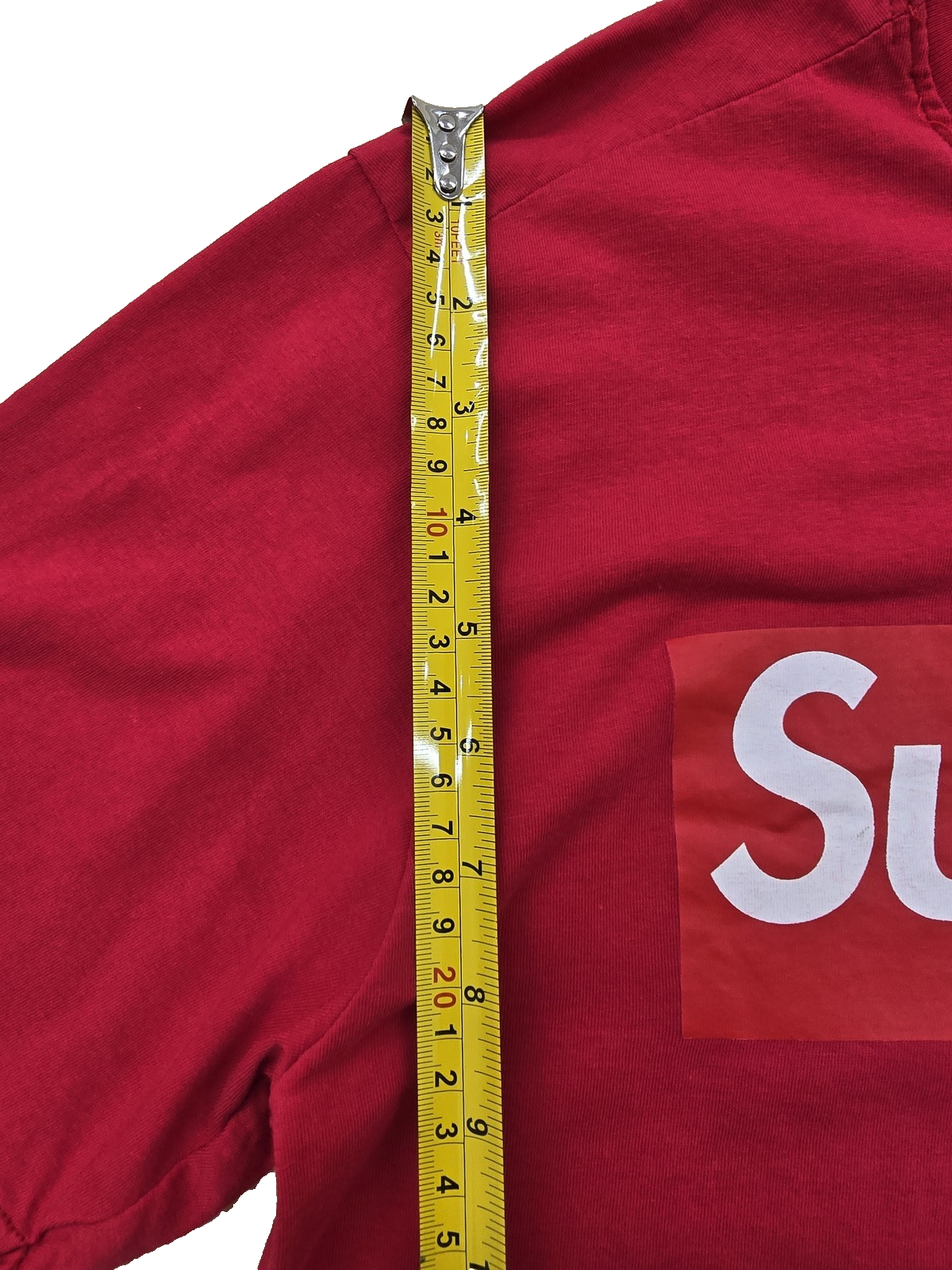 Supreme Box Logo Red T-Shirt M Short Sleeve 100% Cotton