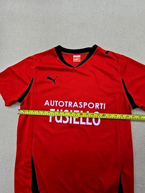 Puma Men's Red Football Jersey L Short Sleeve Crew Neck