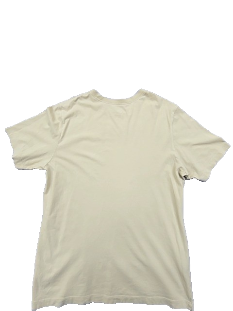 Nike Men's Beige Crew Neck Short Sleeve T-Shirt Size M Cotton