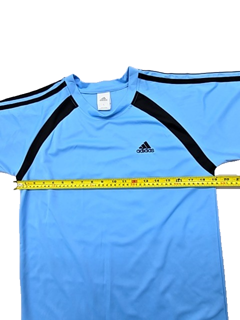 Adidas Men's Blue Soccer Jersey Size L Moisture-Wicking