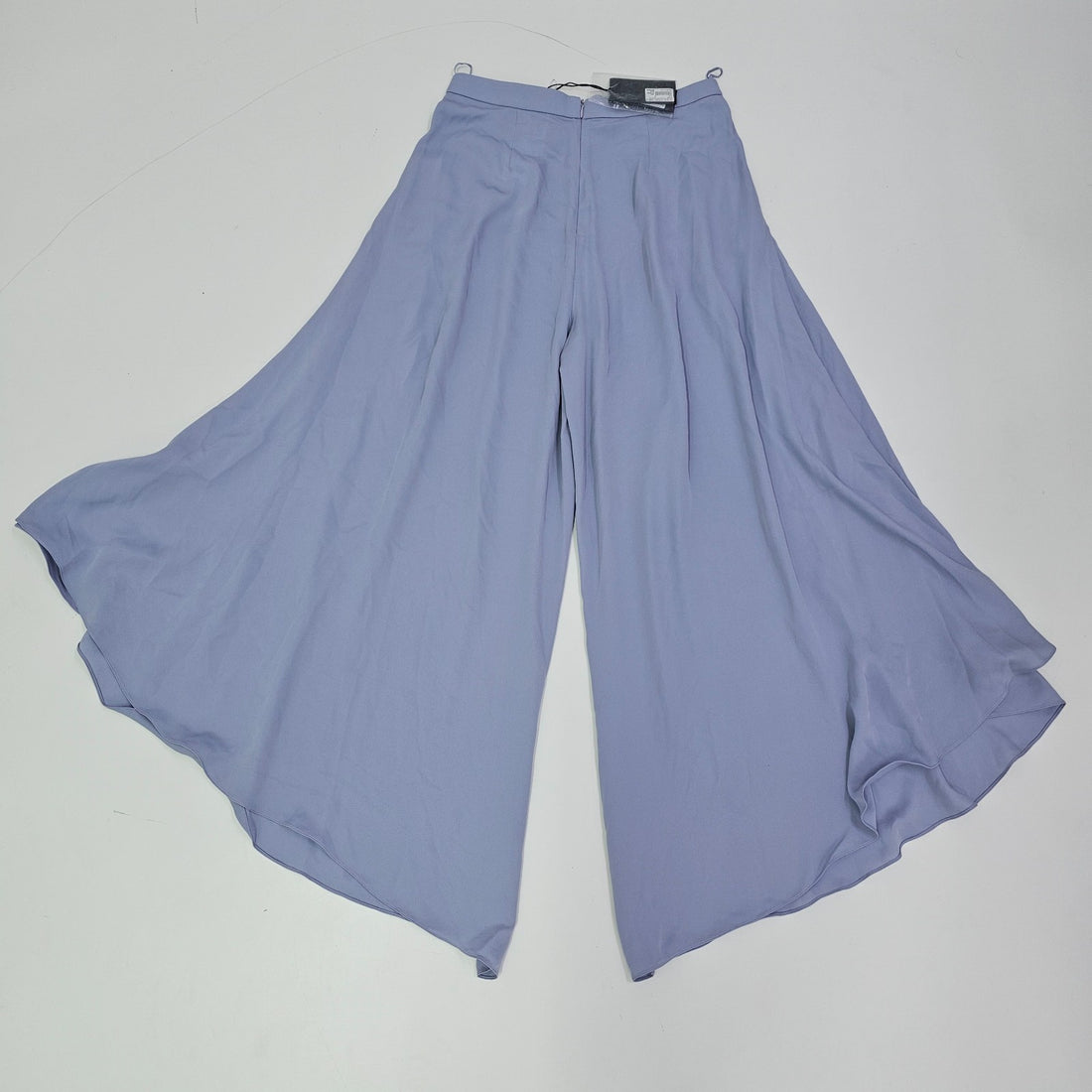 Giorgio Armani High-Rise Wide-Leg Plazzo Light Purple Pleated Pants Size 42 Bnwt