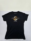 Hard Rock Cafe Women's Black T-Shirt – Size XL, Short Sleeve, Crew Neck