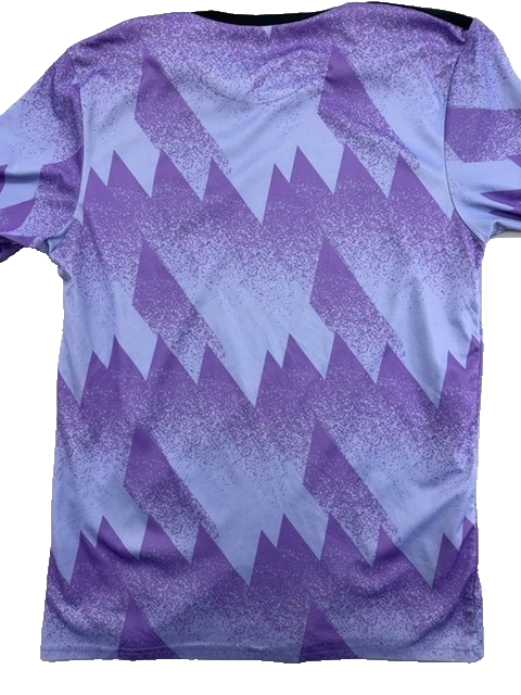 Adidas Men's M Purple Soccer Jersey Short Sleeve Team Crest Embroidered
