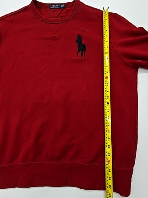 Polo Ralph Lauren Boys Red Logo Fleece Sweatshirt XL (10) Regular