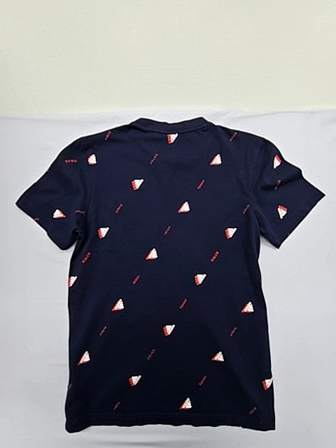 Adidas Navy Triangle Pattern XS Short Sleeve Crewneck T-Shirt Unisex
