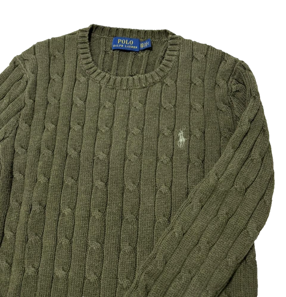 Polo Ralph Lauren Green Streetwear Knit Sweater Unisex Size XS