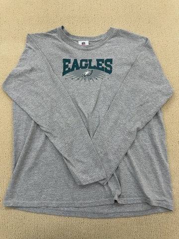 NFL Pro Line Women's Heathered Gray L Long Sleeve T-Shirt