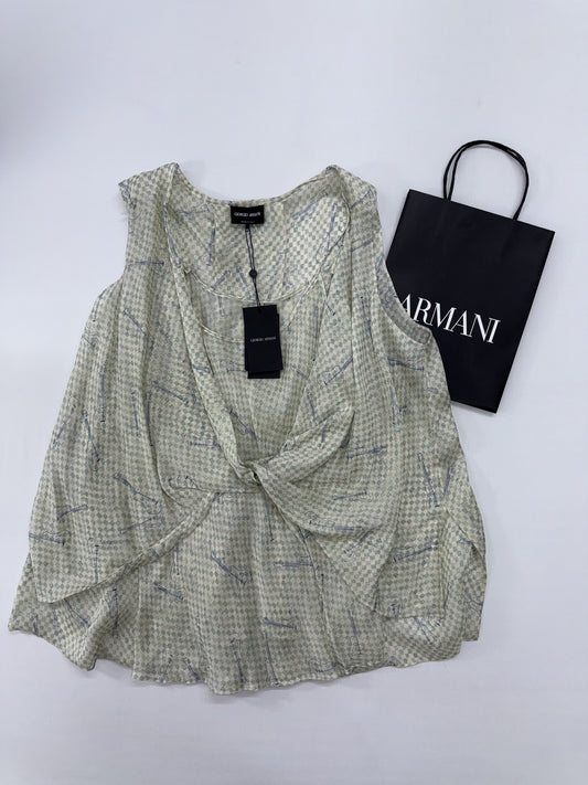 Giorgio Armani Women Green Blouse size 44 product image 1