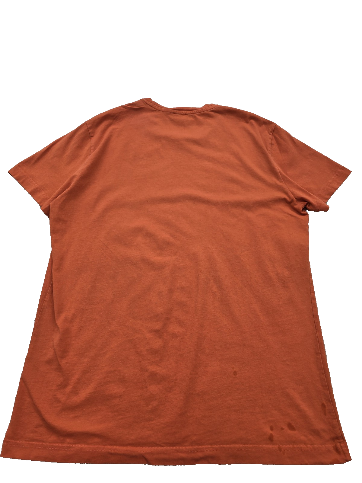 Diesel Men's Orange Graphic Print XXL T-Shirt Cotton Short Sleeve
