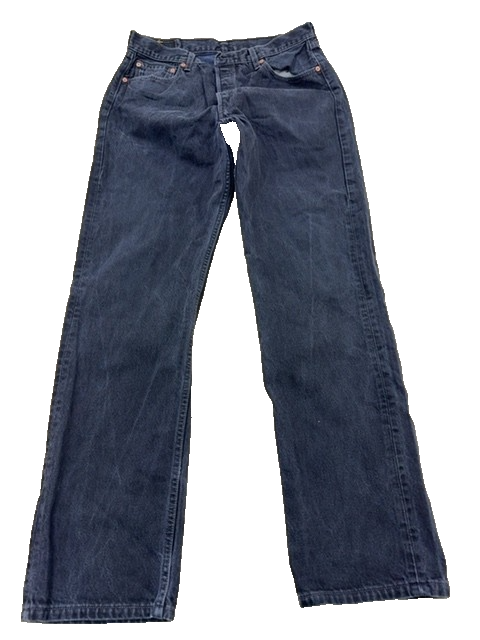 Levi's 501 Men's Black Denim Jeans 36x34 Original Fit Button Fly