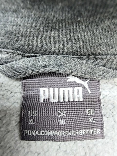Puma T7 Track Jacket XL Gray Full Zip Fleece Men's Relaxed