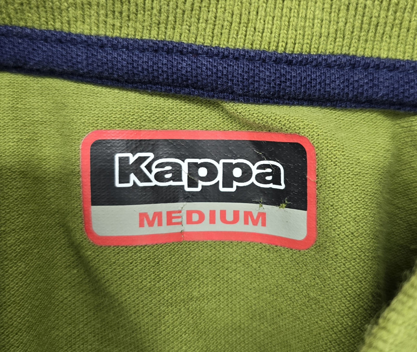 Kappa Men's Green Short Sleeve Polo Shirt Size M 100% Cotton