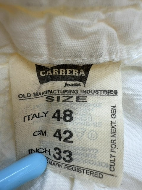 Carrera Men's Cream Italy 48 Jeans 42x33 Comfort Fit