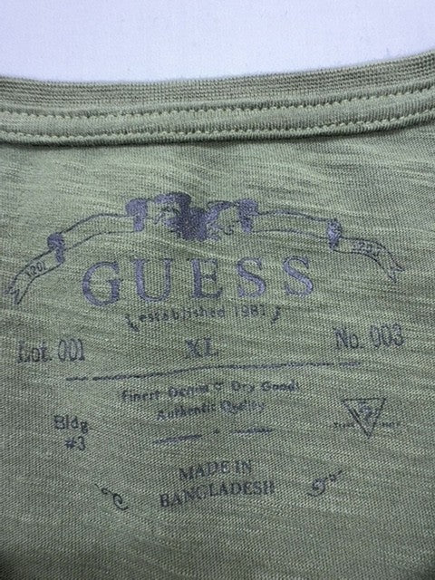 Guess Men Green T-Shirt size XL product image 4