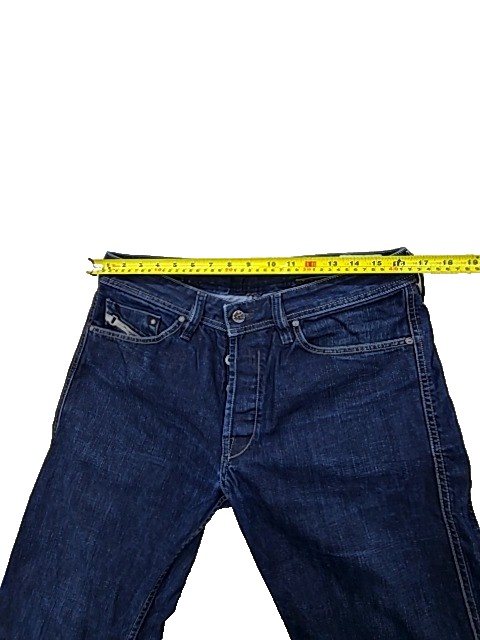 Diesel Dughan Straight Leg Jeans Men 28 Dark Blue 5 Pocket Button Fly