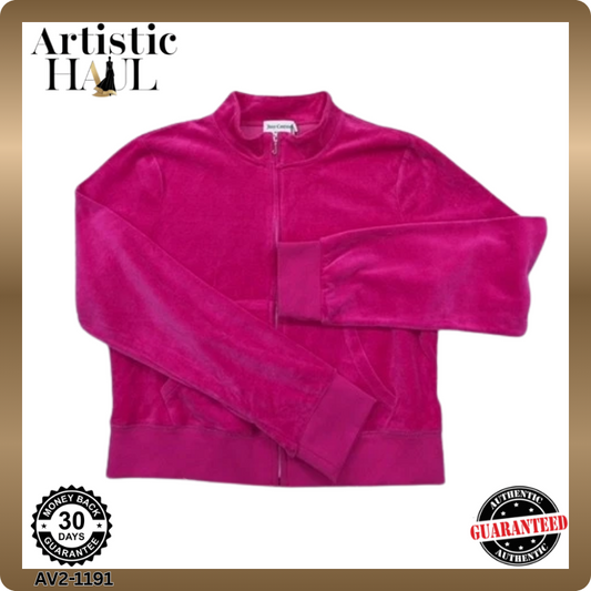 Juicy Couture Unisex Pink Jacket – Size XL, Long Sleeve