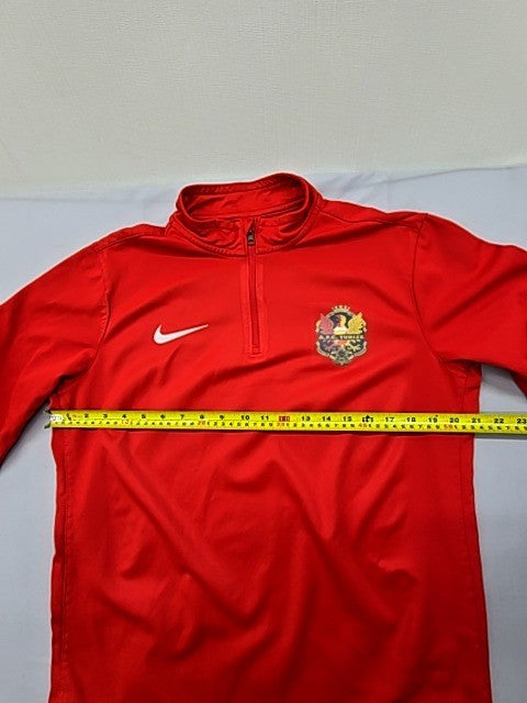 Nike Men's L Red Sideline Dri-FIT Quarter-Zip Jacket
