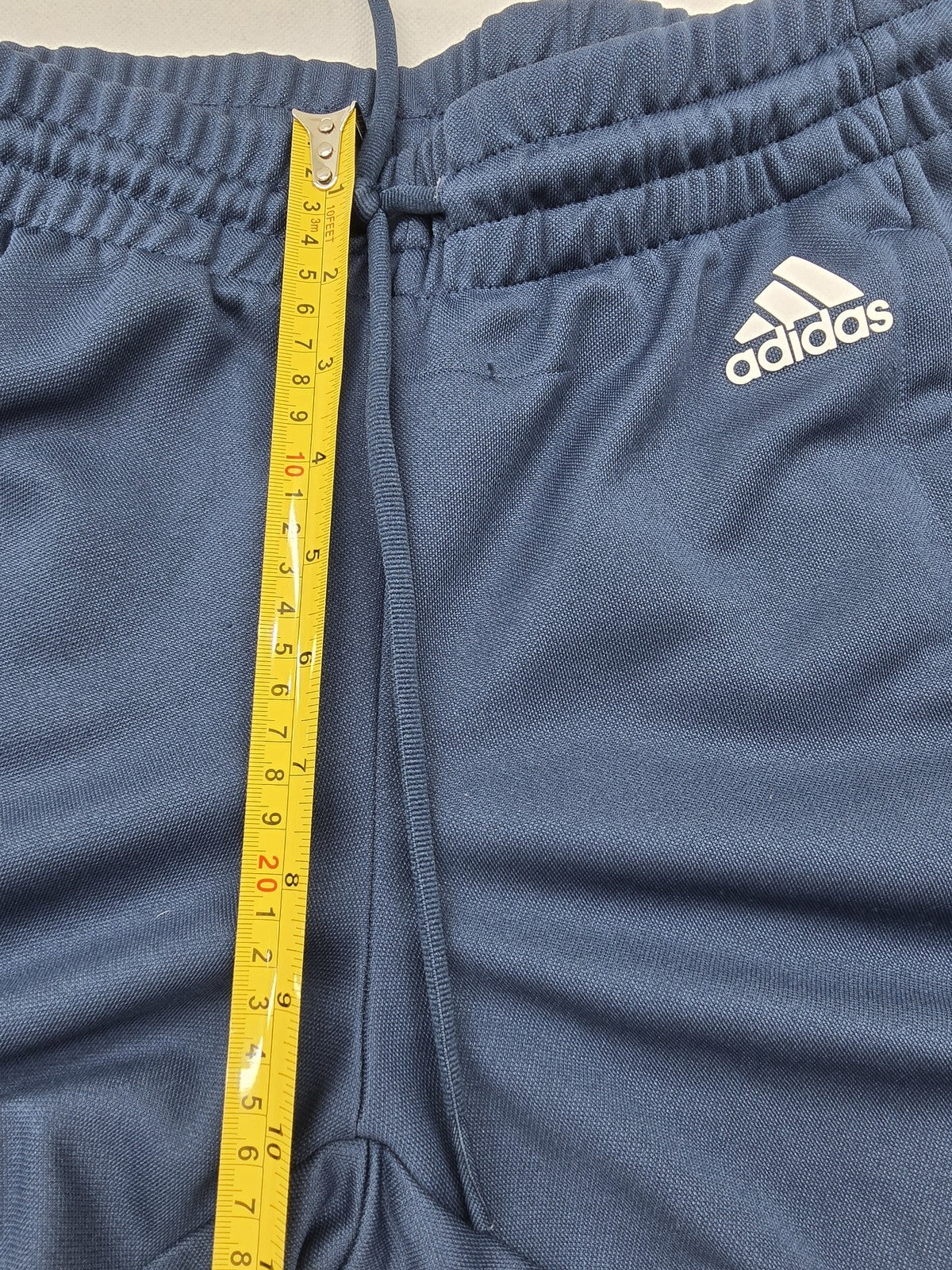 Adidas Men's Navy Track Pants Size S Tapered Drawcord