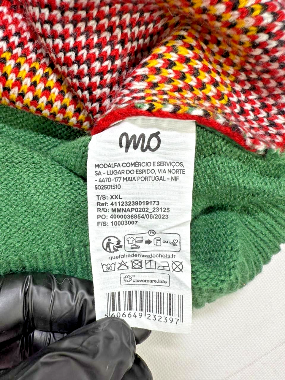 Original Mo Casual Wear Christmas Sweater Green Long Sleeve Pullover Size 2Xl