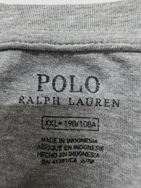 Polo Ralph Lauren Men Heather Gray Logo T-Shirt XL Regular Condition