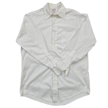 Brooks Brothers Men's White Dress Shirt 14.5-32 Traditional Fit