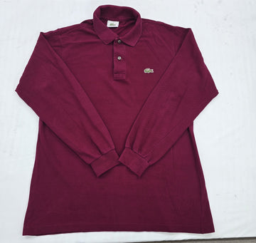 Lacoste Men's Burgundy Piqué Cotton Polo Shirt Size 3 L.12.12
