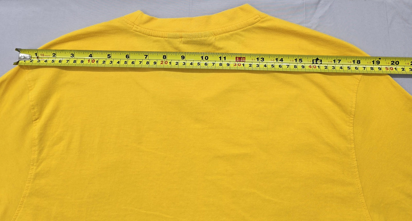 Fila Men's Yellow Athletic Fit Short Sleeve Logo T-Shirt XL
