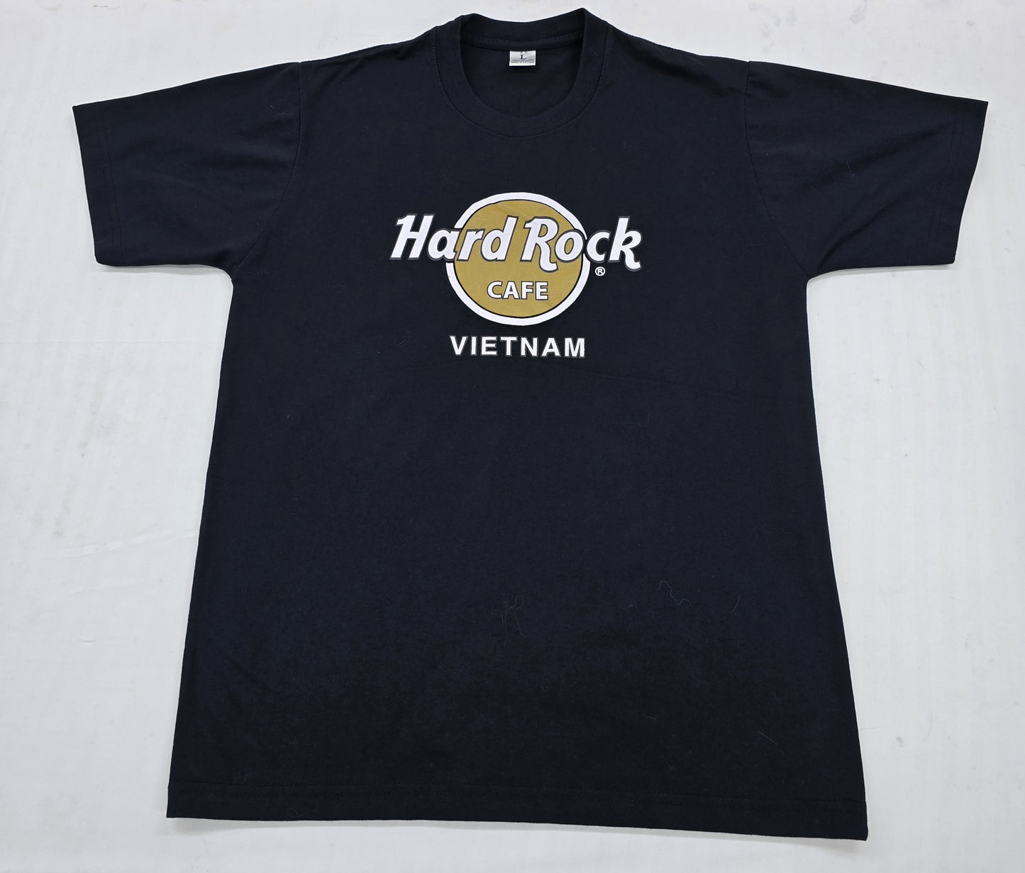 Hard Rock Cafe Black Cotton T-Shirt Size L Short Sleeve Crewneck