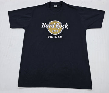 Hard Rock Cafe Black Cotton T-Shirt Size L Short Sleeve Crewneck