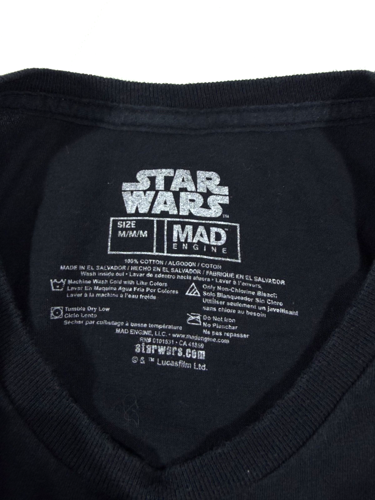 Star Wars Men's Mad Engine Grogu T-Shirt Size Large