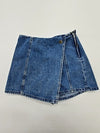 Stradivarius Women Blue Shorts size 6 product image 1