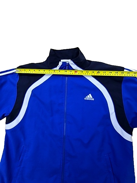 Adidas Men's Blue Clima365 Track Jacket XL Vintage