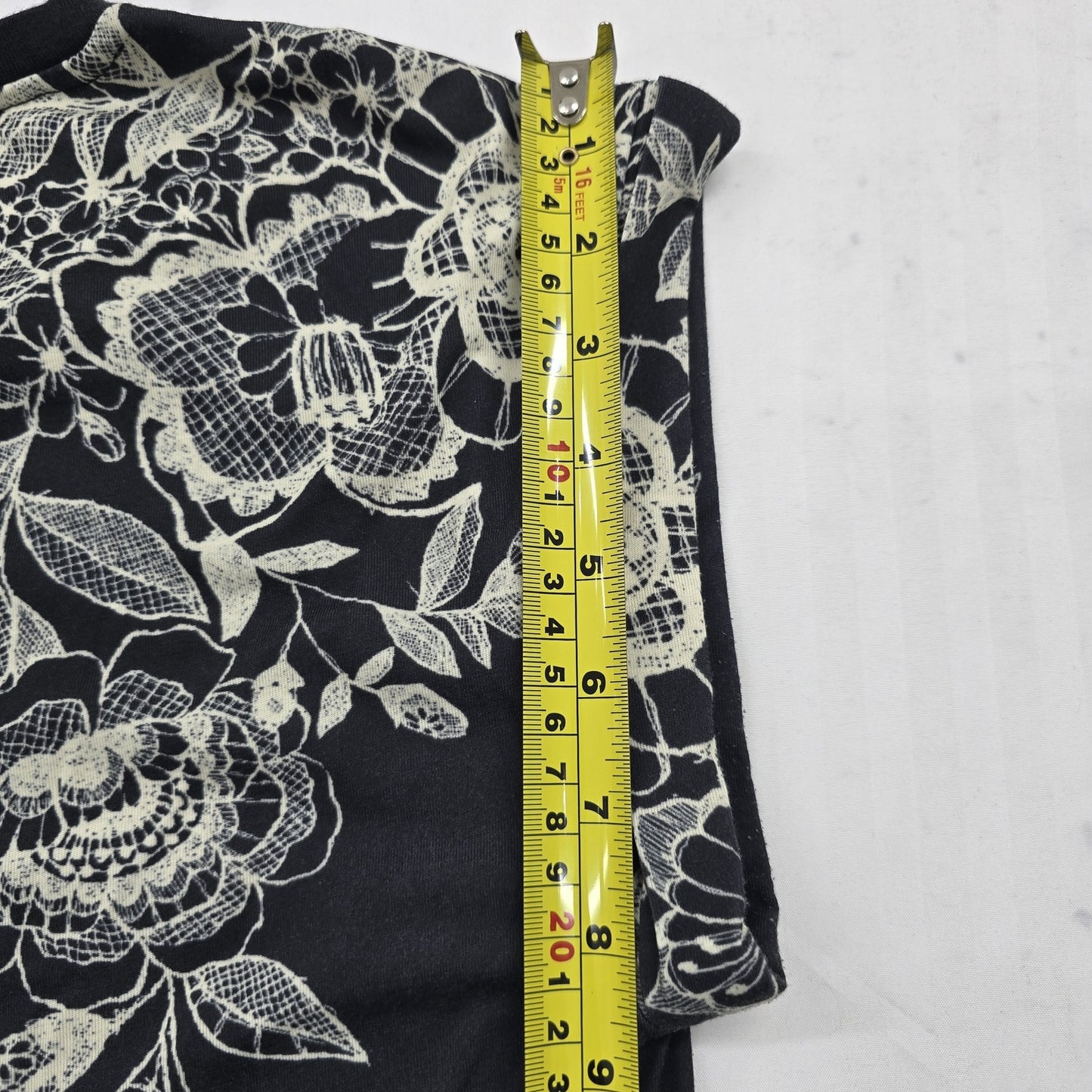 Adidas Women's Black Floral Lace Racerback Tank Top Size L