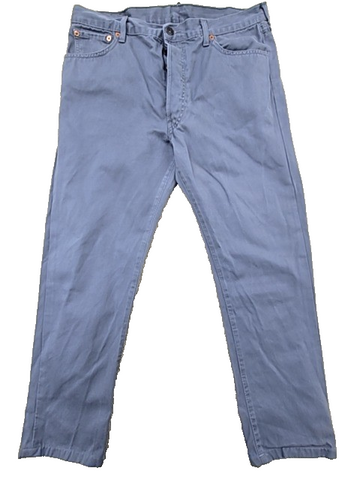 Levi's Men's Gray Relaxed Straight Jeans 36x34 551