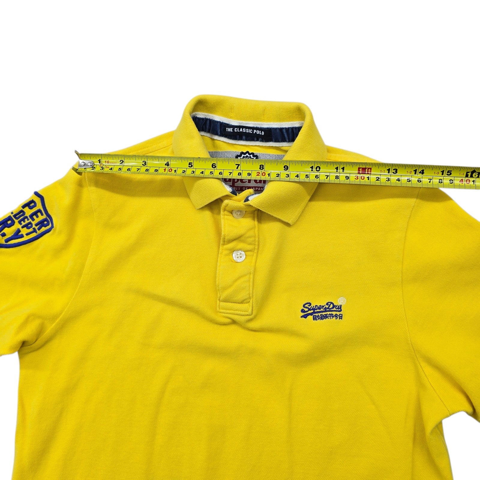 Superdry Men Yellow Polo Shirt size M product image 5